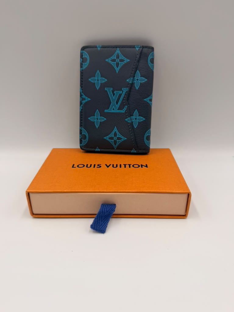 Louis Vuitton Pocket Organizer — Monogram Taigarama Cobalt
