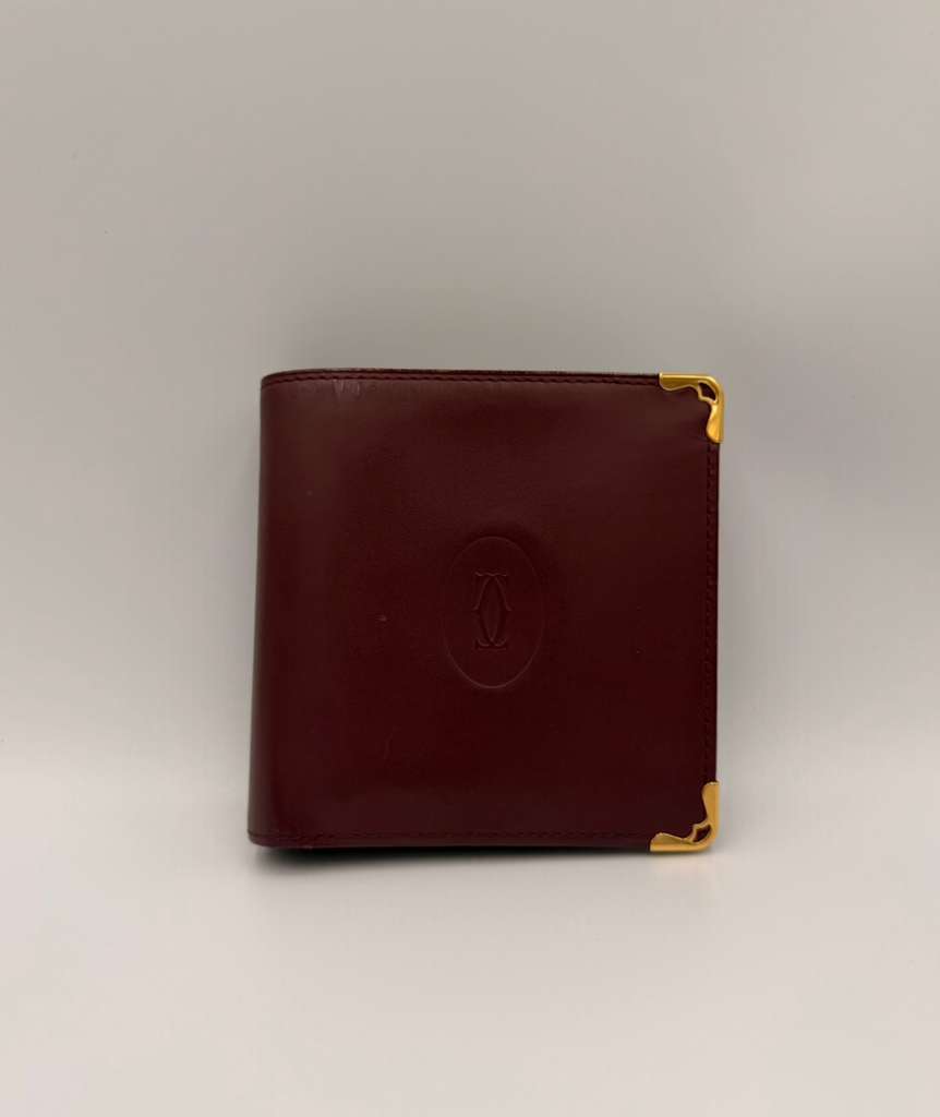 Cartier Must De Cartier Bifold Wallet — Burgundy