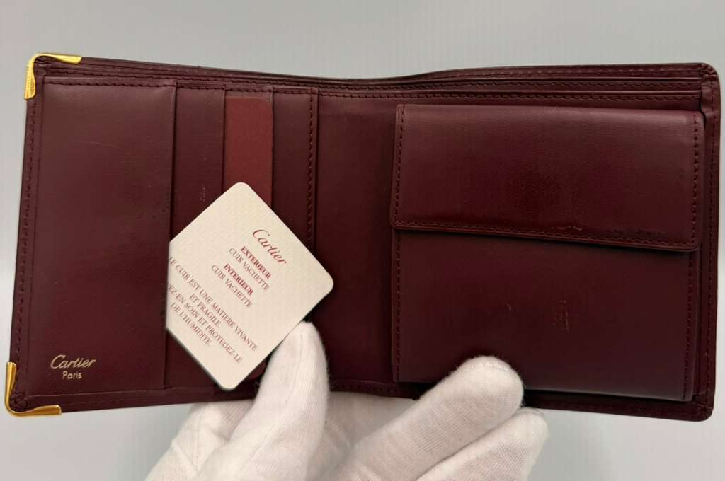 Cartier Must De Cartier Bifold Wallet — Burgundy