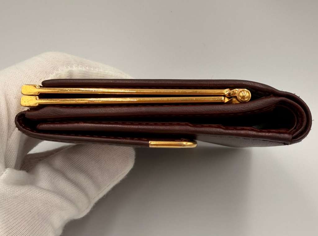 Cartier Must De Cartier Compact Wallet — Burgundy
