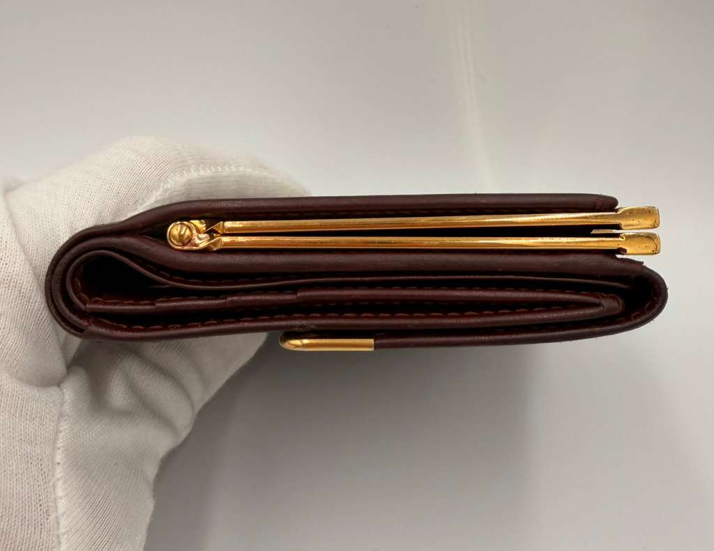 Cartier Must De Cartier Compact Wallet — Burgundy
