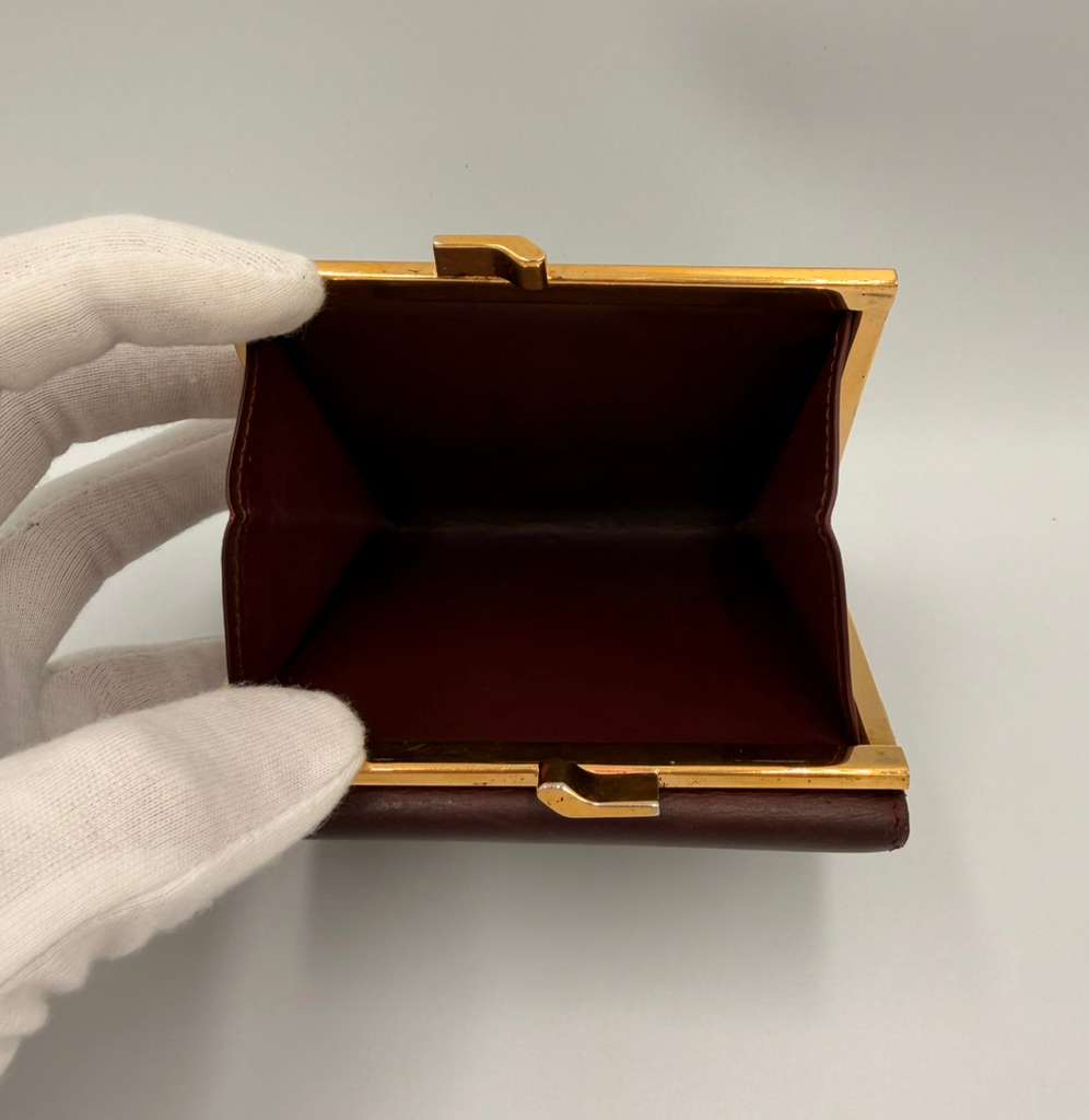 Cartier Must De Cartier Compact Wallet — Burgundy