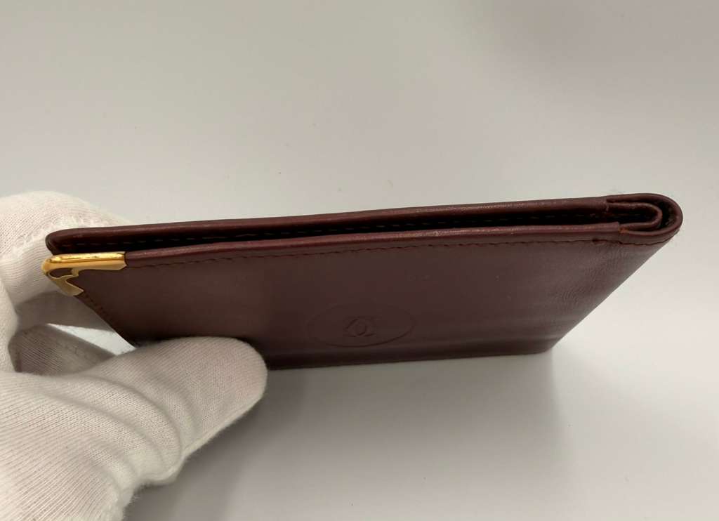 Cartier Must De Cartier Trifold Wallet — Burgundy