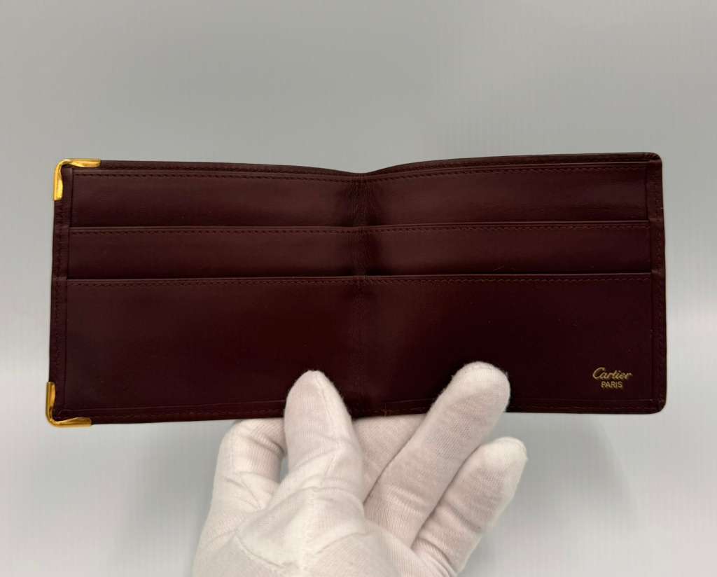 Cartier Must De Cartier Trifold Wallet — Burgundy