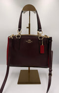 Coach Mini Christie Carryall Crossbody — Oxblood/Red Colorblock