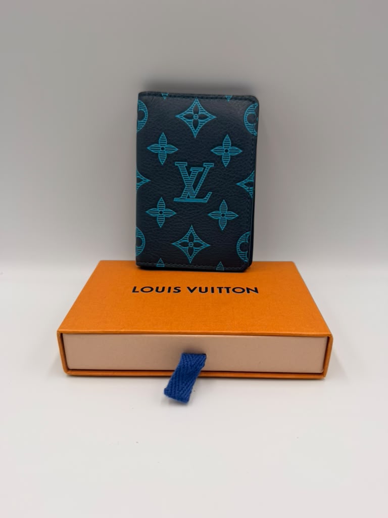 Louis Vuitton Pocket Organizer — Monogram Taigarama Cobalt