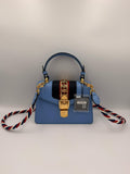 Gucci Sylvie Mini Top Handle Bag — Light Blue (c. 2018)