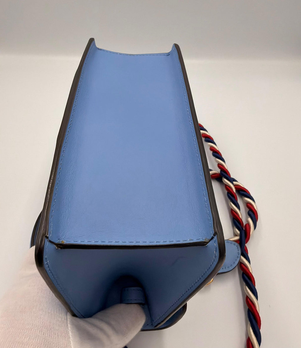 Gucci Sylvie Mini Top Handle Bag — Light Blue (c. 2018)