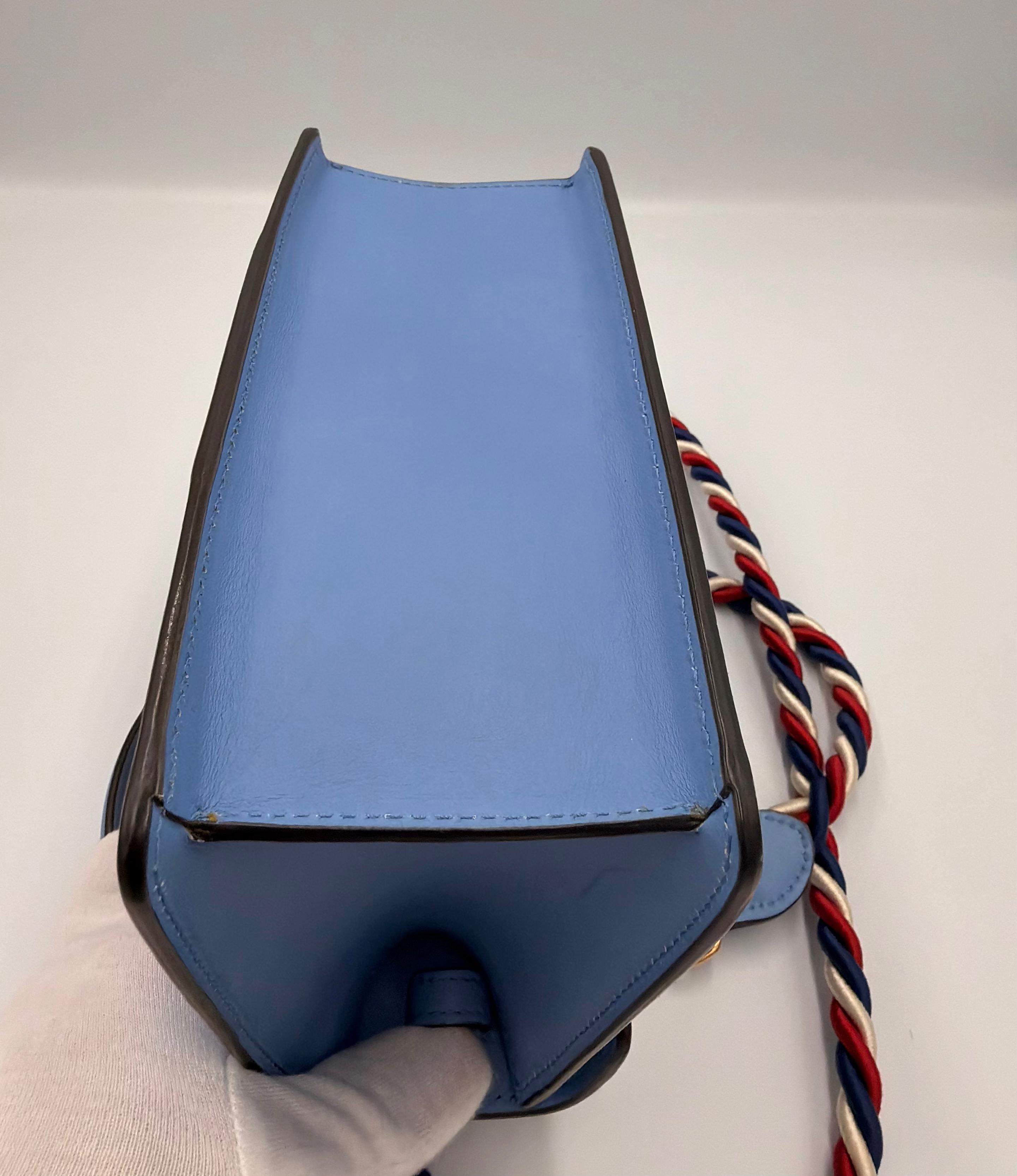 Gucci Sylvie Mini Top Handle Bag — Light Blue (c. 2018)