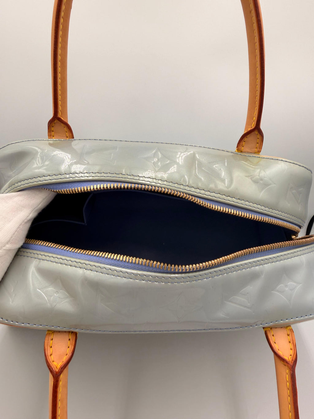 Louis Vuitton Tompkins Square — Vernis Leather Blue
