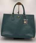 Prada Galleria Large Saffiano Tote — Teal
