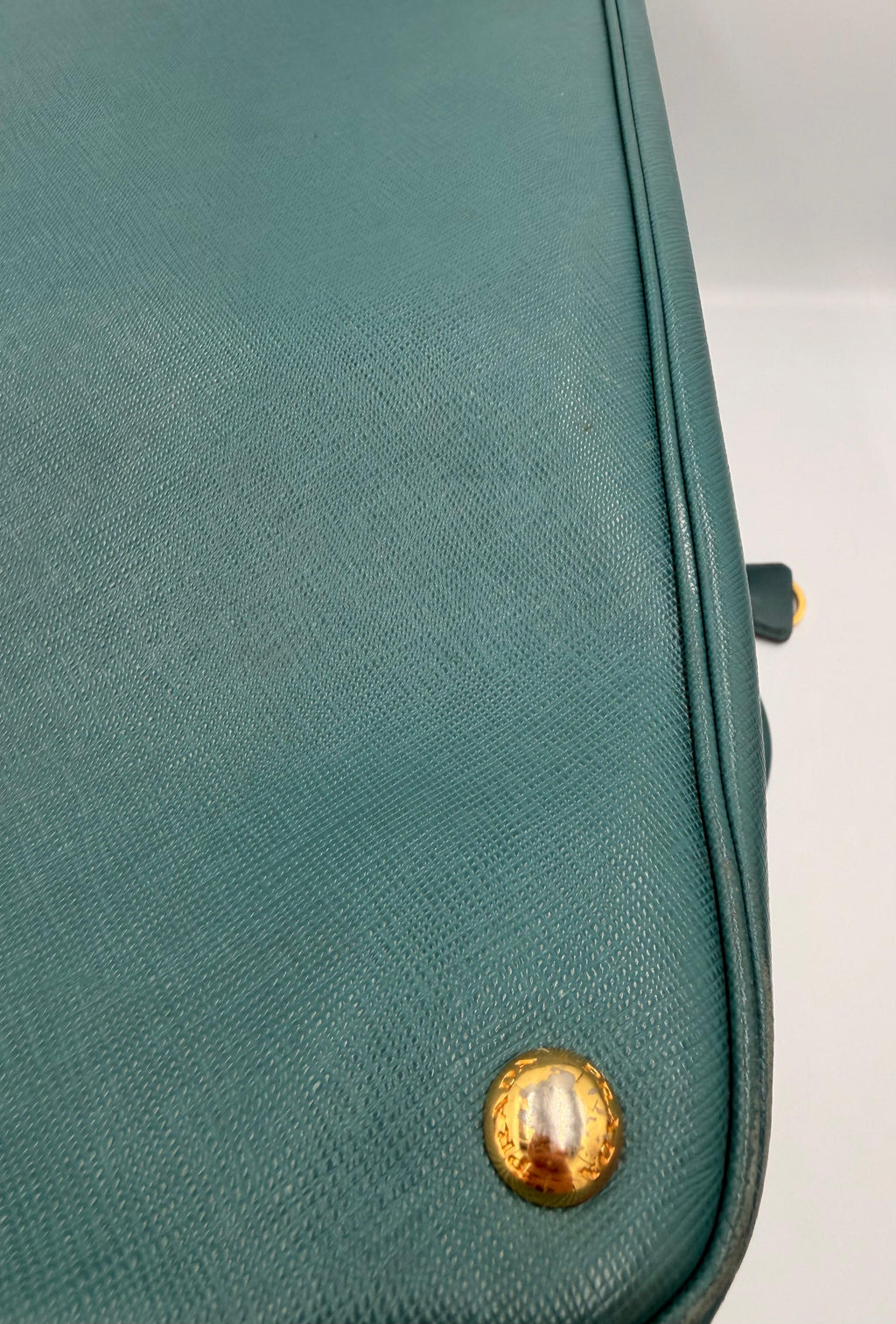 Prada Galleria Large Saffiano Tote — Teal