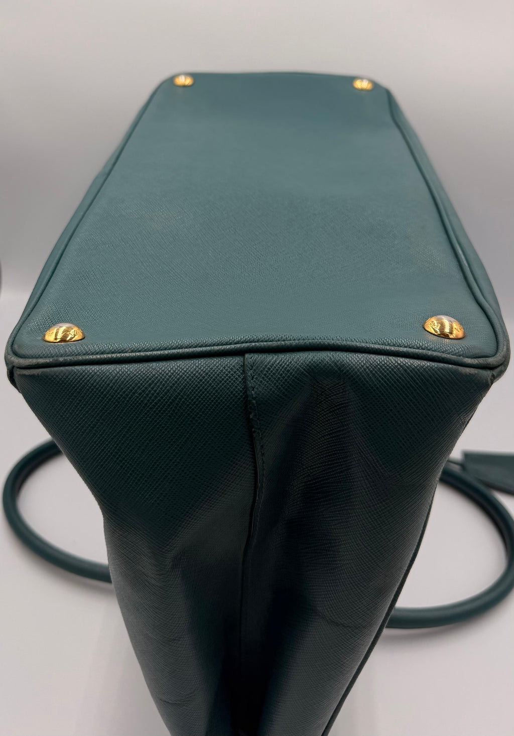 Prada Galleria Large Saffiano Tote — Teal