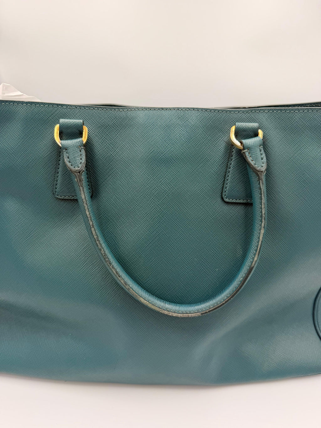 Prada Galleria Large Saffiano Tote — Teal